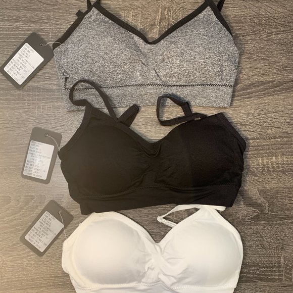 PACK OF 3 Women Low Impact Sport Bra Wirefree - Picture 10 of 10